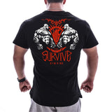 Men Gyms Fitness Bodybuilding T-shirt Summer Casual Printed Cotton Short sleeve Black Tee shirt Male Workout Tops Brand Apparel