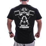 Men Gyms Fitness Bodybuilding T-shirt Summer Casual Printed Cotton Short sleeve Black Tee shirt Male Workout Tops Brand Apparel