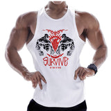 New Bodybuilding Tank Tops Men Gyms Fitness Workout Cotton Sleeveless shirt Clothing Male Casual Stringer Singlet Male Vest Tops