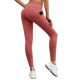 LI-FI High Waist Yoga Pants Fitness Yoga Leggings Sports Workout Running Leggings Yoga Pants Elastic Slim Sports Leggings