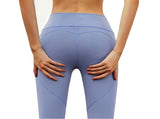 LI-FI High Waist Yoga Pants Fitness Yoga Leggings Sports Workout Running Leggings Yoga Pants Elastic Slim Sports Leggings