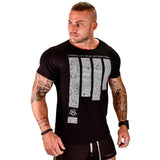 2018 New Mens cotton Short sleeve t-shirt Workout Fitness bodybuilding shirts Muscular male Brand Fashion casual Slim tee tops