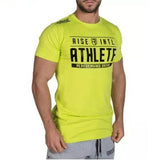 2020 Men Brand T-shirt Gyms Fitness Bodybuilding Slim Summer Casual Fashion Print Male Cotton Tee shirt Tops Crossfit Clothing