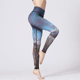 LI-FI Fitness Yoga Pants Women Leggings Floral Workout Sports Running Leggings Sexy Push Up Gym Training Wear Elastic Slim Pants