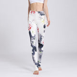 LI-FI Fitness Yoga Pants Women Leggings Floral Workout Sports Running Leggings Sexy Push Up Gym Training Wear Elastic Slim Pants