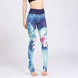 LI-FI Fitness Yoga Pants Women Leggings Floral Workout Sports Running Leggings Sexy Push Up Gym Training Wear Elastic Slim Pants