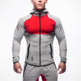 Men fitness bodybuilding Camouflage sweatshirt Hoodie Gyms workout Hooded zipper jacket male Joggers Sportswear Brand clothing