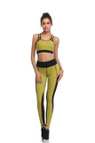 LI-FI Women Yoga Pants Mesh Patchwork Leggings Sports Vest Running Suits Comfortable Quick Dry Yoga Set Female Gym Wear