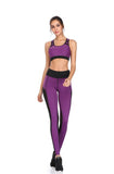 LI-FI Women Yoga Pants Mesh Patchwork Leggings Sports Vest Running Suits Comfortable Quick Dry Yoga Set Female Gym Wear