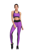 LI-FI Women Yoga Pants Mesh Patchwork Leggings Sports Vest Running Suits Comfortable Quick Dry Yoga Set Female Gym Wear