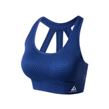 BINAND Women Solid Push up Sexy Shockproof Sports Bra Elastic Backless Breathable Quick Dry Full Cup Workout Gym Yoga Tank Top