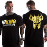 Men Casual Fashion Black Printed T-shirt Gyms Fitness Bodybuilding Cotton t shirt 2019 New Male Tee Tops Workout Brand Clothing