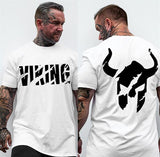 Men Casual Fashion Black Printed T-shirt Gyms Fitness Bodybuilding Cotton t shirt 2019 New Male Tee Tops Workout Brand Clothing