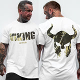 Men Casual Fashion Black Printed T-shirt Gyms Fitness Bodybuilding Cotton t shirt 2019 New Male Tee Tops Workout Brand Clothing