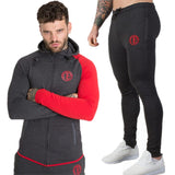 2019 Spring New Men Hoodie Pants Sets Sweatshirt Sweatpants Male Gyms Fitness Tops Trousers Joggers Sportswear Brand Tracksuits