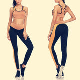 LI-FI Sports Yoga Set Women Fitness Gym Wear Halter Vest Workout Running Wear Elastic Quick Dry Print Reathable Yoga Suit