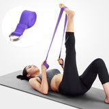 Multi-Colors Yoga Stretch Strap Women Yoga Belt Fitness Exercise Gym Rope Figure Waist Leg Resistance D-Ring Belt Fitness Bands