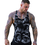 Men Bodybuilding Tank Top Camouflage sleeveless Shirt Boy Gyms Fitness Workout Singlet Sling Vest Summer Crossfit Brand clothing